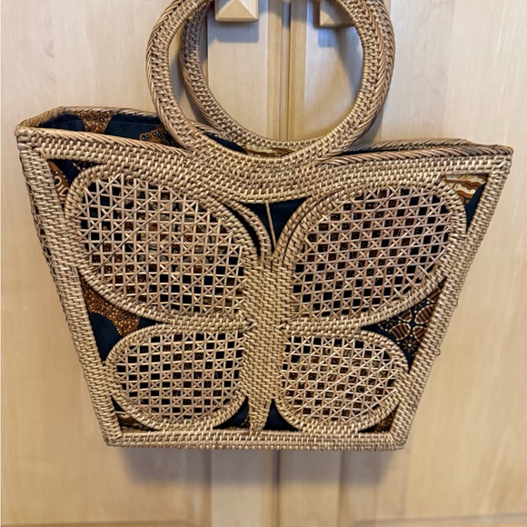 Handbags - Woven Rattan Tote Bag in Natural - Women Bags